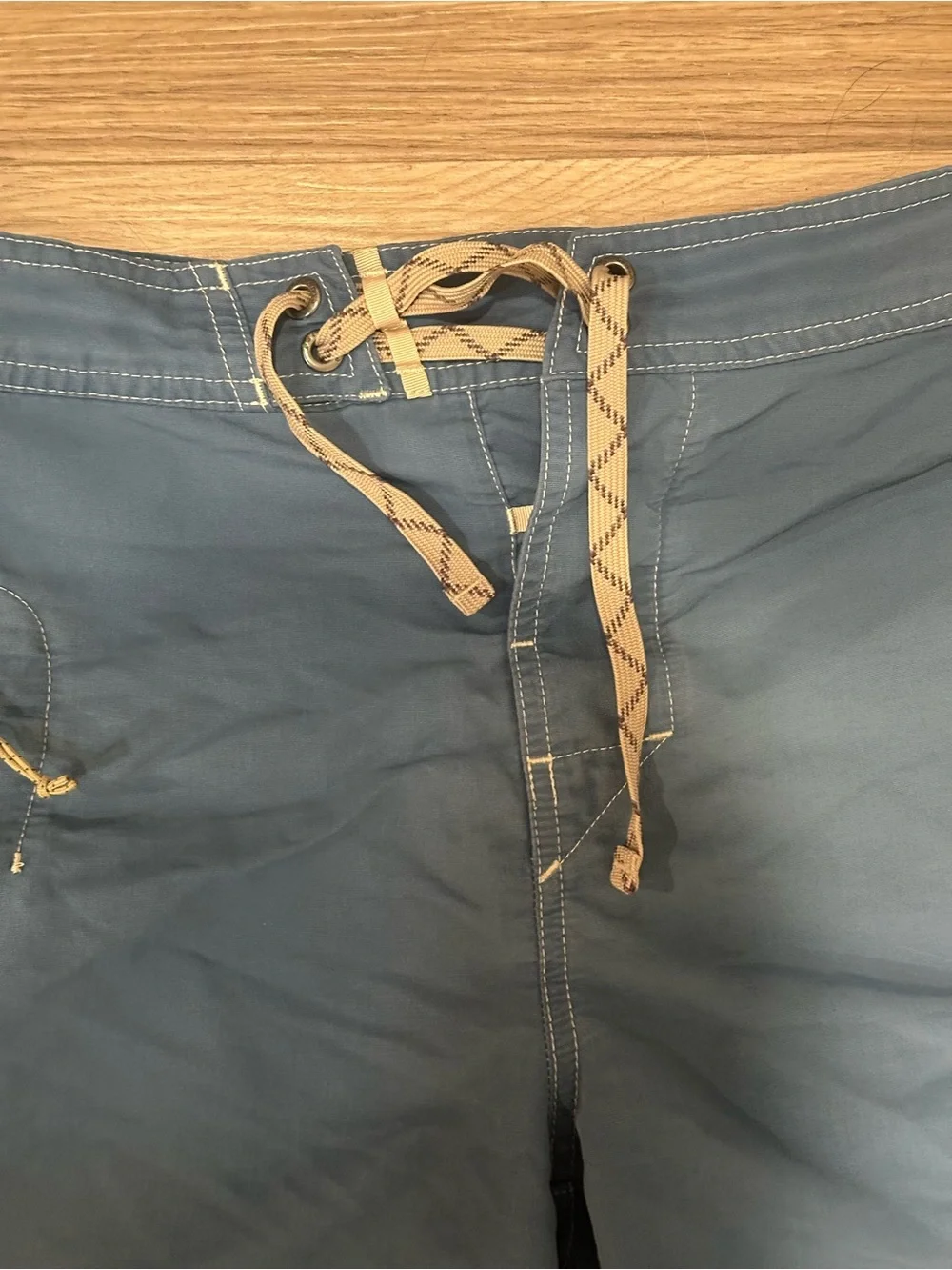 Patagonia Wavefarer Blue Stretch Boardshorts Men's 32 Waist Unlined Surf Trunks